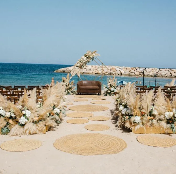 casament banquet platja Calafat Events
