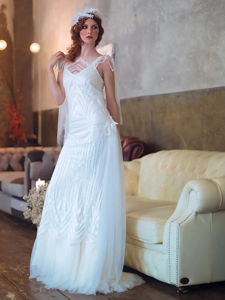 Bibian Blue-vestits de núvia